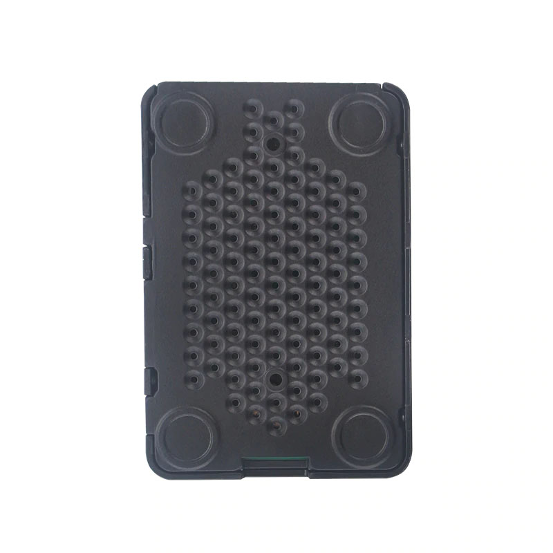Raspberry Pi 4 Case Cover Shell Enclosure Box สีดำ แท้ Made in the UK มีช่องสำหรับสาย GPIO สายกล้อง มีปุ่มกันลื่น