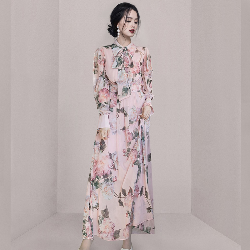 ชุดเดรสยาวสวยๆ ชุดเดรสยาวใส่สบาย ใส่ทำงาน มีขนาดS M L XL 2XL