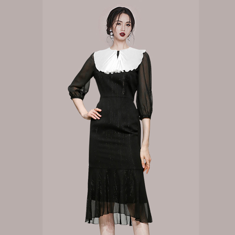 ชุดเดรสยาวสวยๆ สไตล์เกาหลี มีขนาด S M L XL สนใจทักแชท