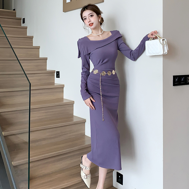 ชุดเดรสยาวสวยๆ สไตล์เกาหลี มีขนาด S M L XL สนใจทักแชท