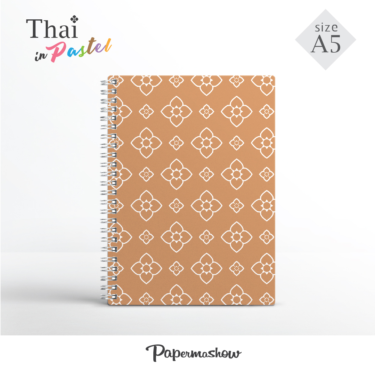 ( 12 เล่ม ) สมุดโน้ตลายไทย / Thai style note book / size A5