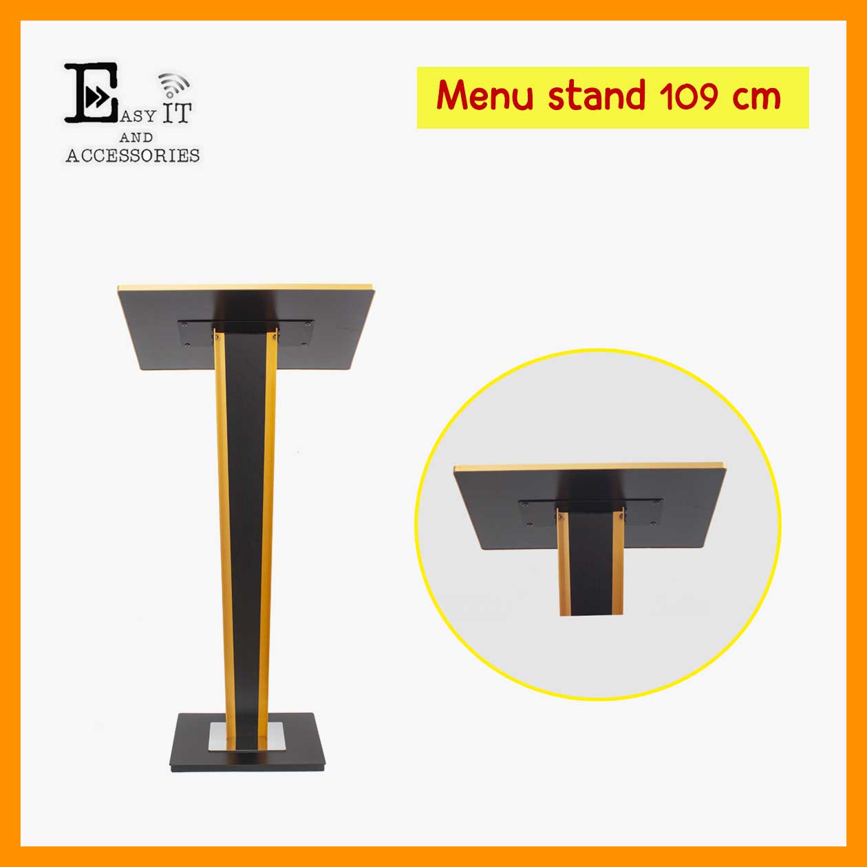 สแตนเมนูอาหารสำหรับวางหน้าร้าน รุ่น Podium stand สูง 109 cm