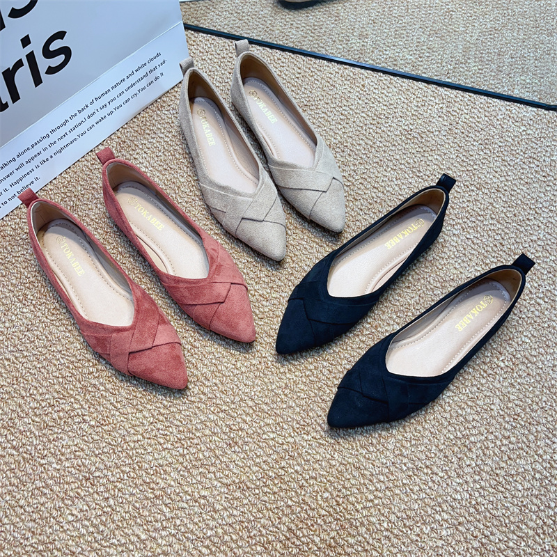 รองเท้าคัทชูผู้หญิงส้นเตี้ย ใส่สบาย มีขนาด35-40