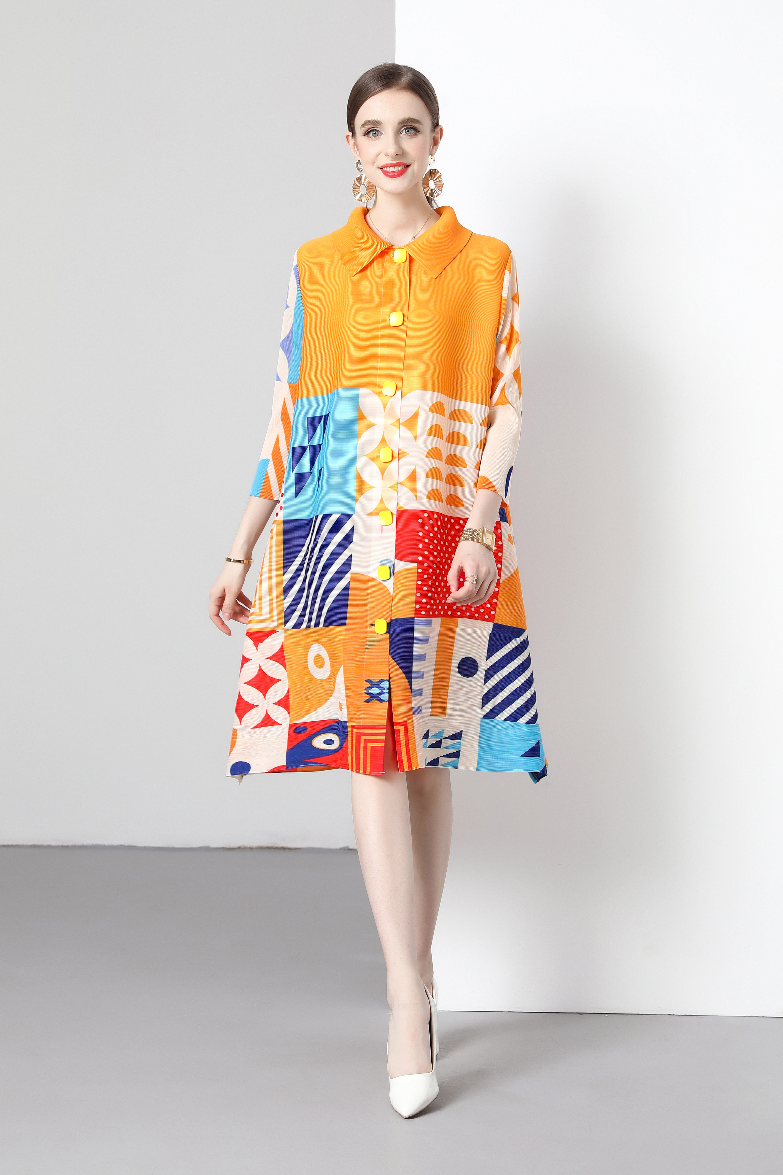ชุดเดรสยาวสวยๆ ชุดเดรสยาวใส่สบาย ใส่ทำงาน มีขนาดS M L XL 2XL