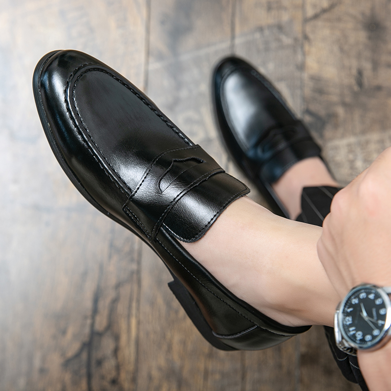 รองเท้าหนังผู้ชาย มีไซส์39-44 รองเท้าโลฟเฟอร์ชาย Slip-On Shoes มีขนาด39-44