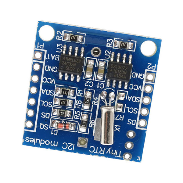 โมดูลนาฬิกาขนาดจิ๋ว Tiny RTC I2C modules 24C32 memory DS1307 clock RTC module พร้อมแบตเตอรี่ CR 2032