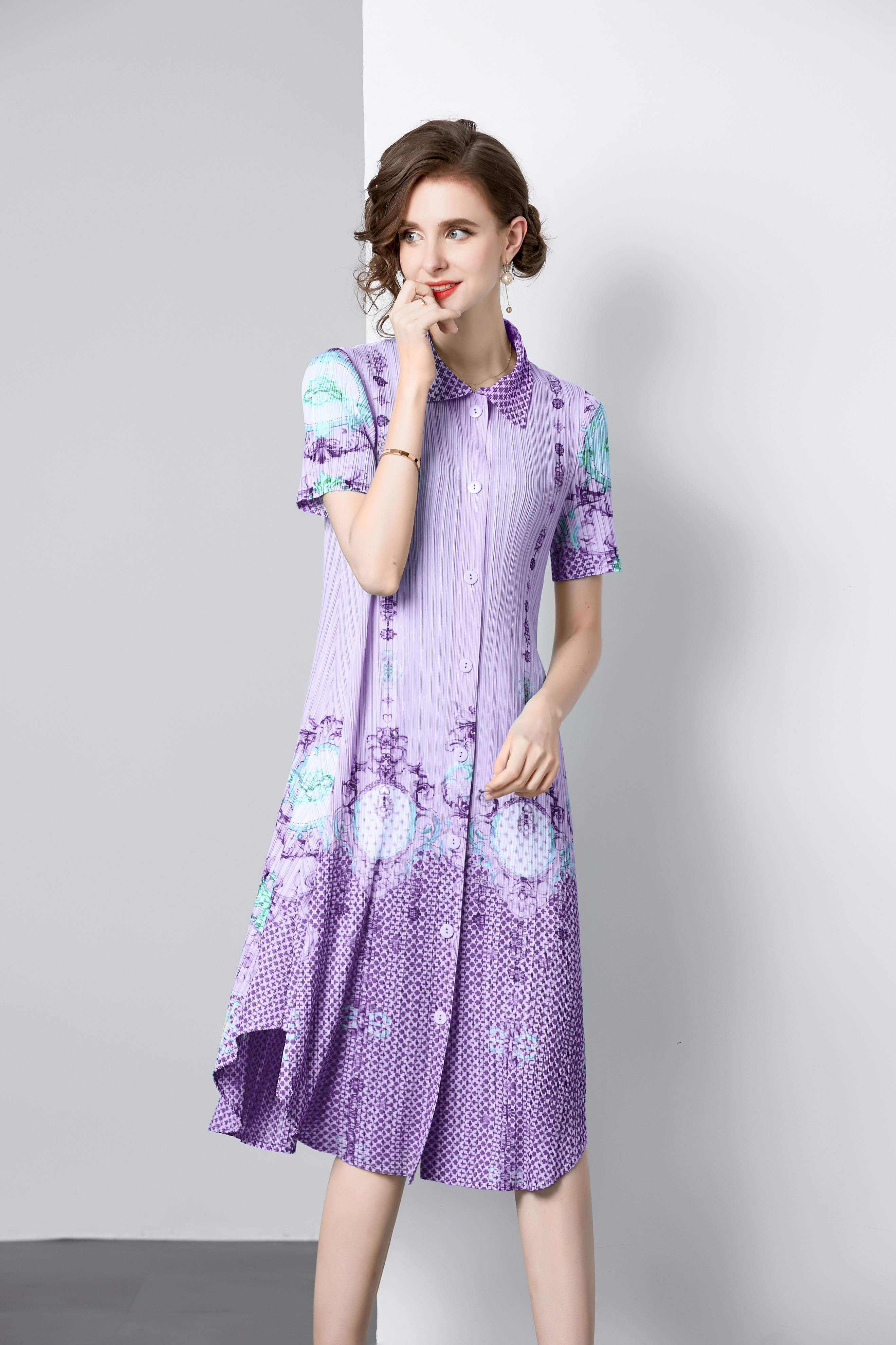 ชุดเดรสยาวสวยๆ ชุดเดรสยาวใส่สบาย ใส่ทำงาน มีขนาดS M L XL 2XL