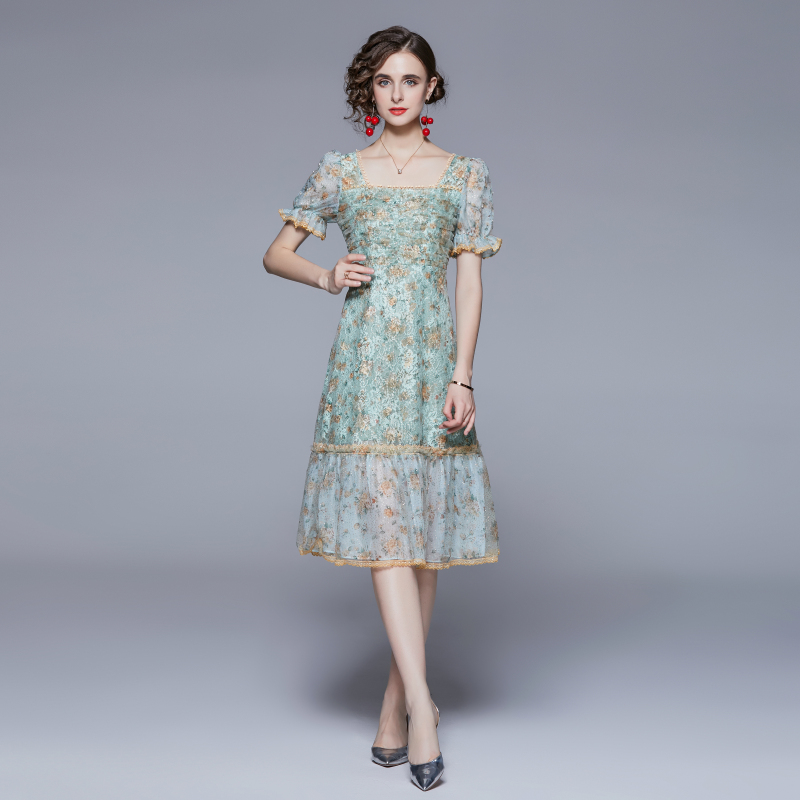 ชุดเดรสยาวสวยๆ ชุดเดรสยาวใส่สบาย ใส่ทำงาน มีขนาดS M L XL 2XL
