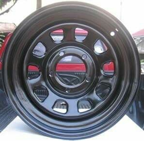 ล้อกระทะออฟโรด 16x8 et-40 สีดำ 5รู139.7 ระฆังคว่ำ