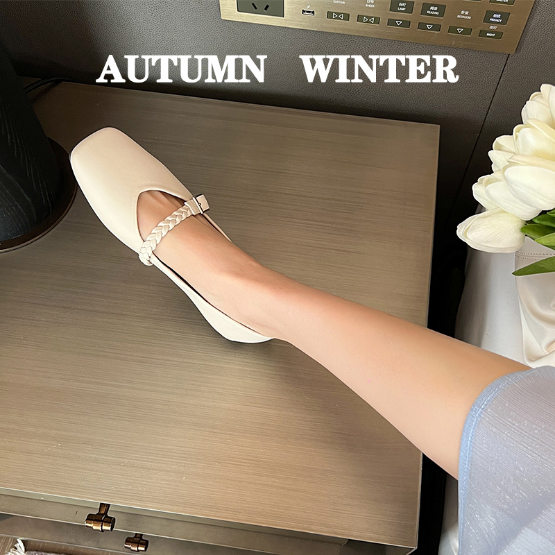 รองเท้าคัทชูผู้หญิงส้นเตี้ย ใส่สบาย มีขนาด35-43