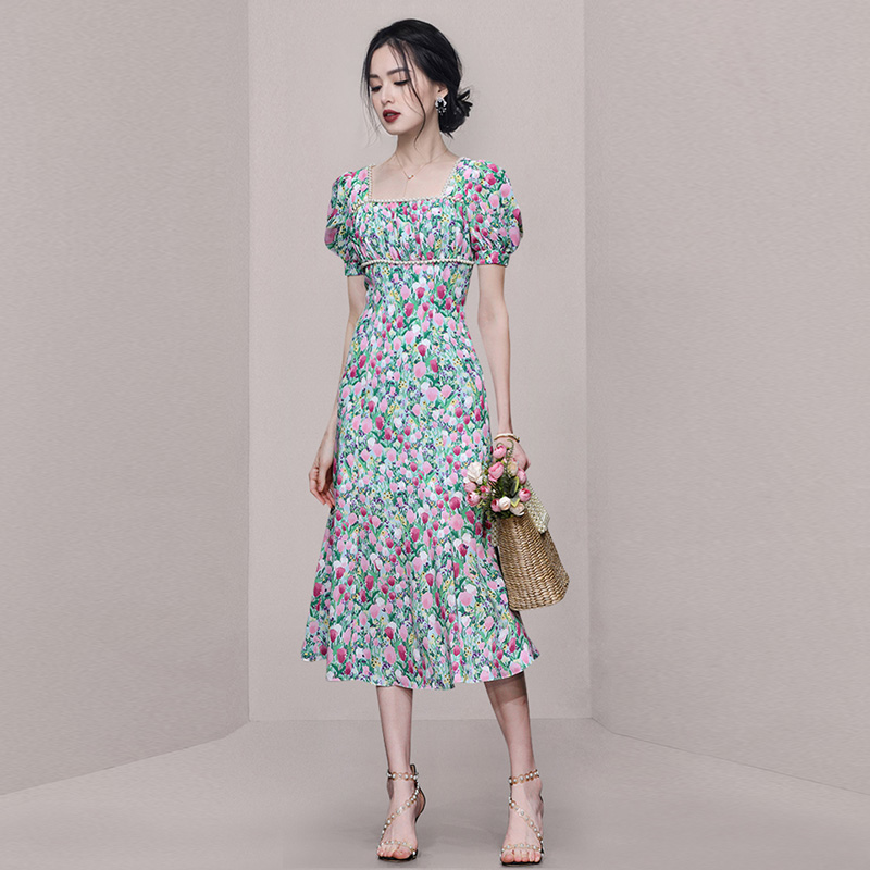 ชุดเดรสยาวสวยๆ สไตล์เกาหลี มีขนาด S M L XL สนใจทักแชท