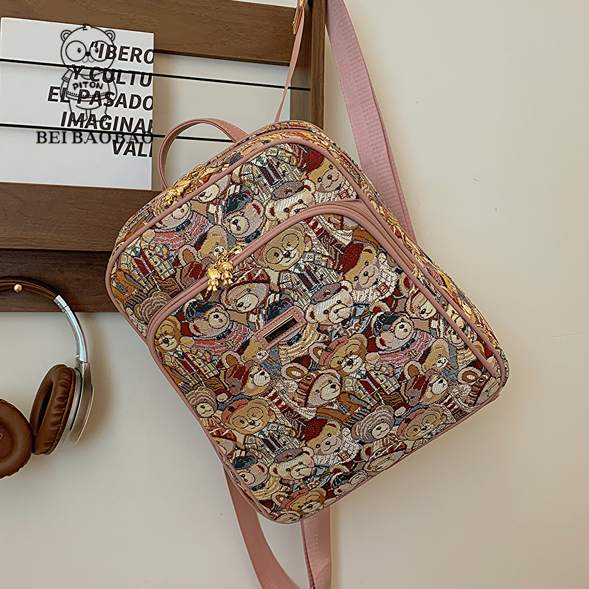 กระเป๋าผู้หญิงสวยๆ กระเป๋าสะพายข้างผู้หญิง กระเป๋าแบรนด์ BEAR BAG กระเป๋าหมีสุดคิ้ว!