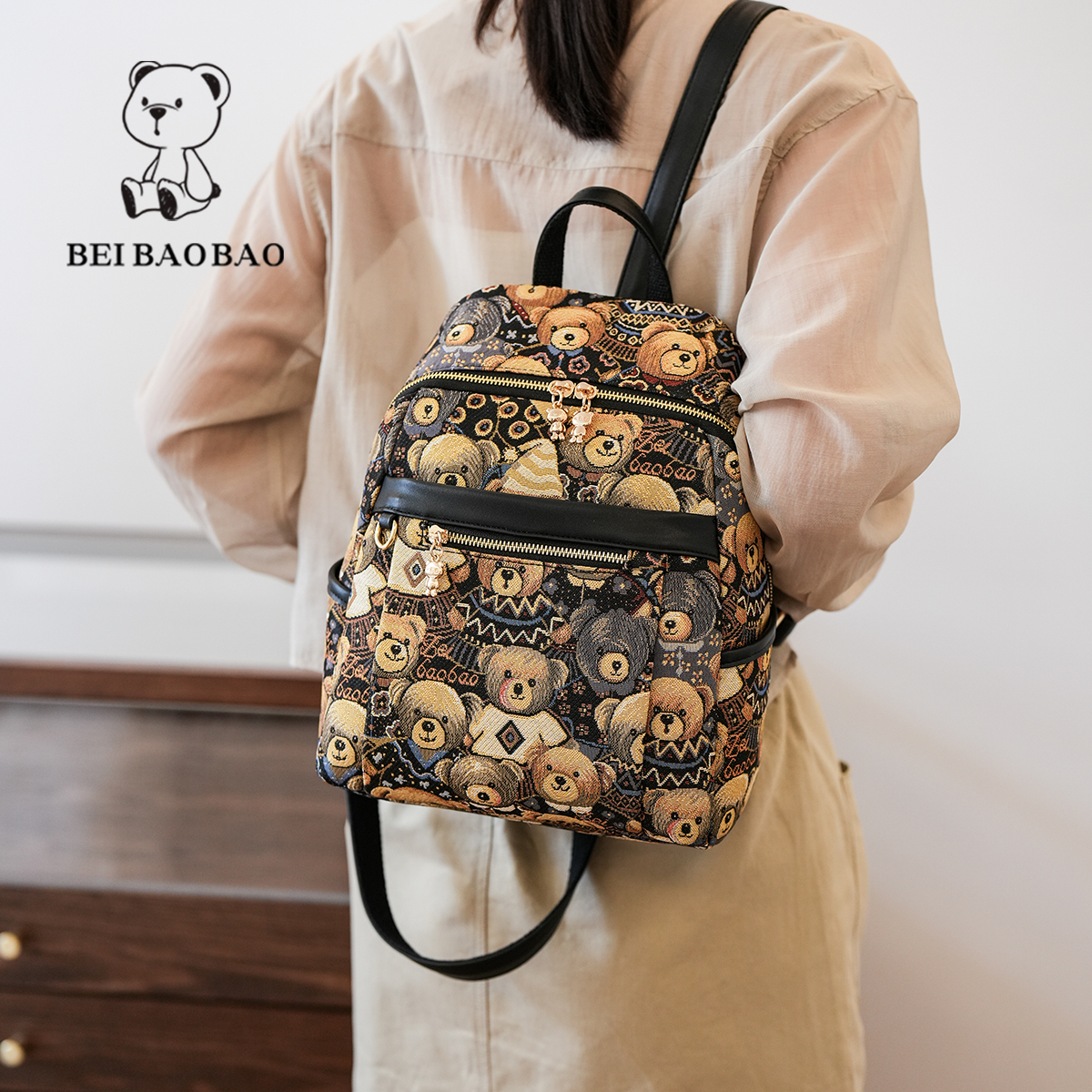 กระเป๋าผู้หญิงสวยๆ กระเป๋าสะพายข้างผู้หญิง กระเป๋าแบรนด์ BEAR BAG กระเป๋าหมีสุดคิ้ว!