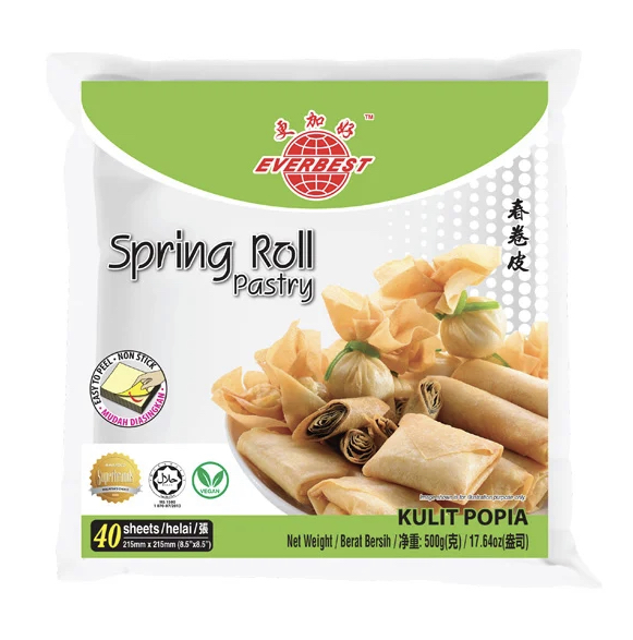แผ่นปอเปี๊ยะ แช่แข็ง SPRING ROLL PASTRY EVERBEST 8.5