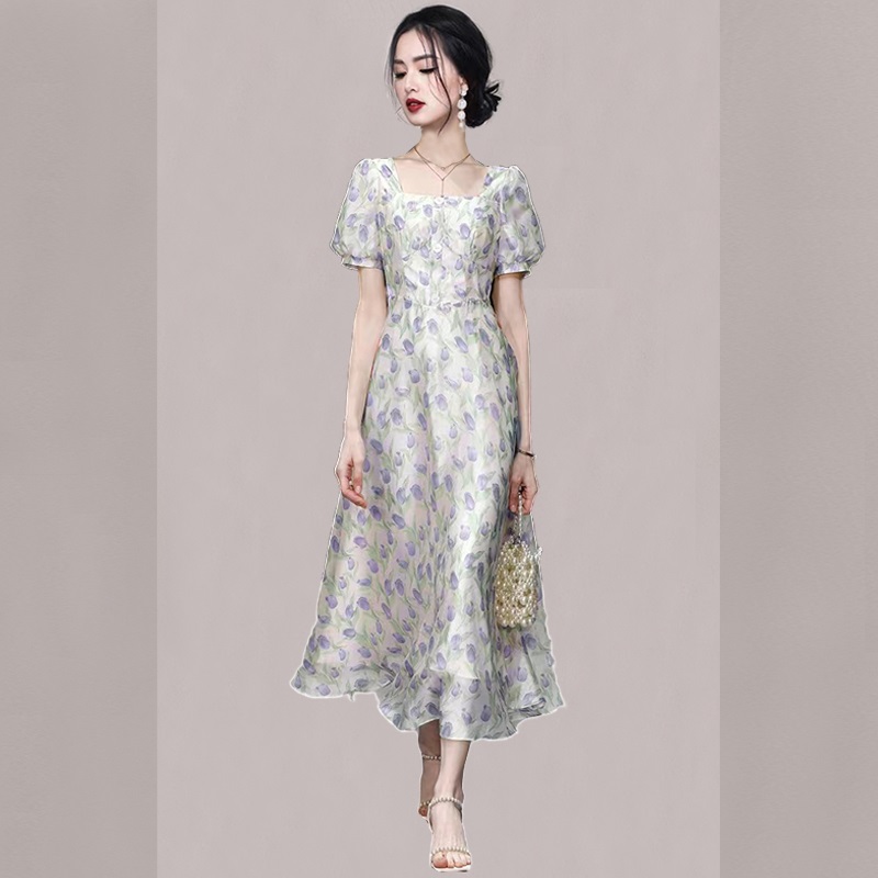 ชุดเดรสยาวสวยๆ สไตล์เกาหลี มีขนาด S M L XL สนใจทักแชท