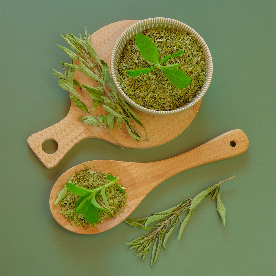 หญ้าหวานผง Stevia Powder ตรากอเงินฟาร์ม