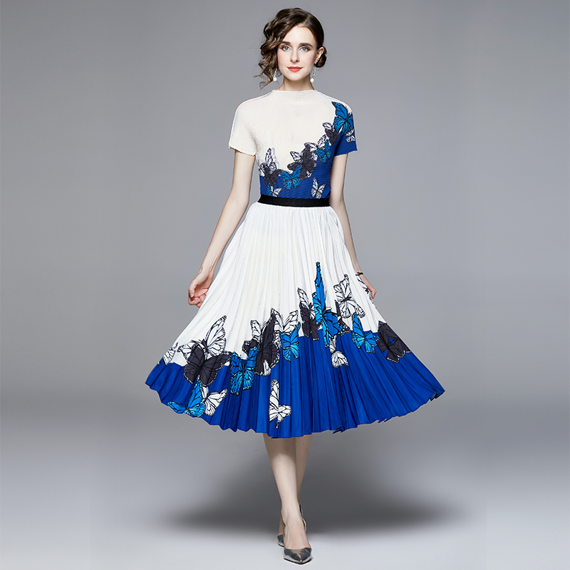 ชุดเดรสยาวสวยๆ ชุดเดรสยาวใส่สบาย ใส่ทำงาน มีขนาดS M L XL 2XL