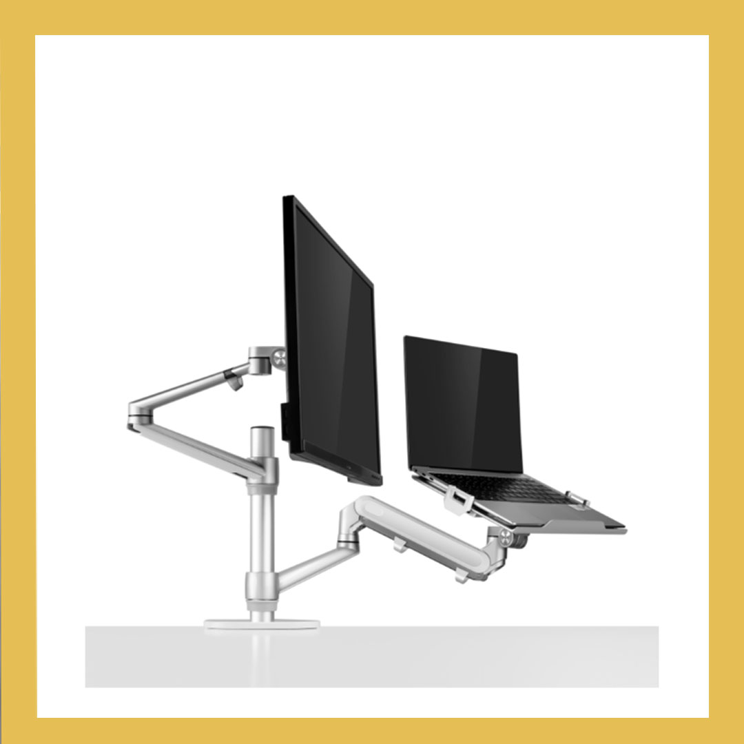 2 in 1 Hybrid Arms for Laptop & Monitor Desk Mount