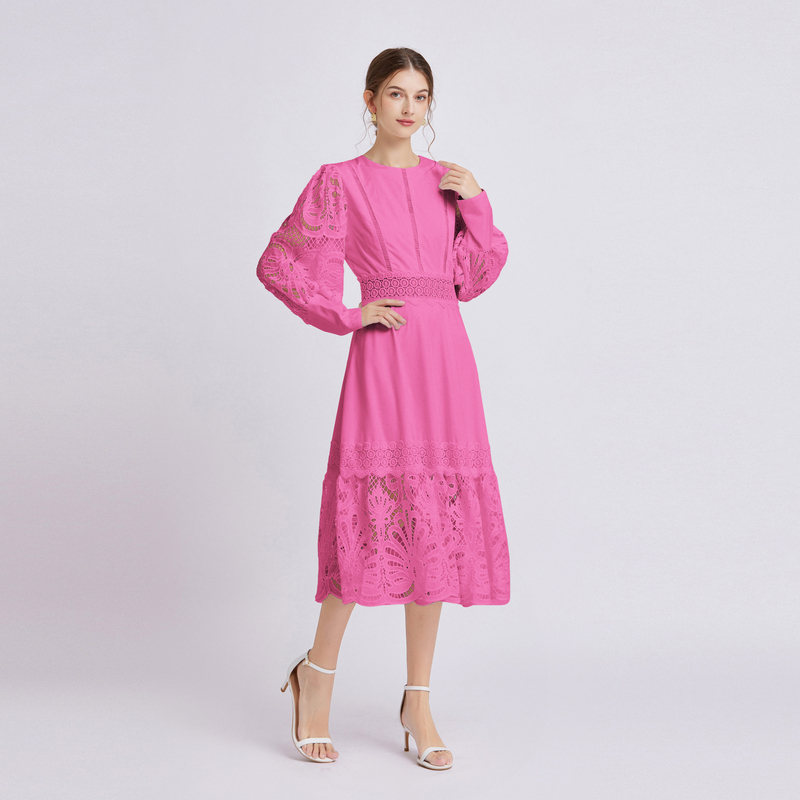 ชุดเดรสยาวสวยๆ ชุดเดรสยาวใส่สบาย ใส่ทำงาน มีขนาดS M L XL 2XL