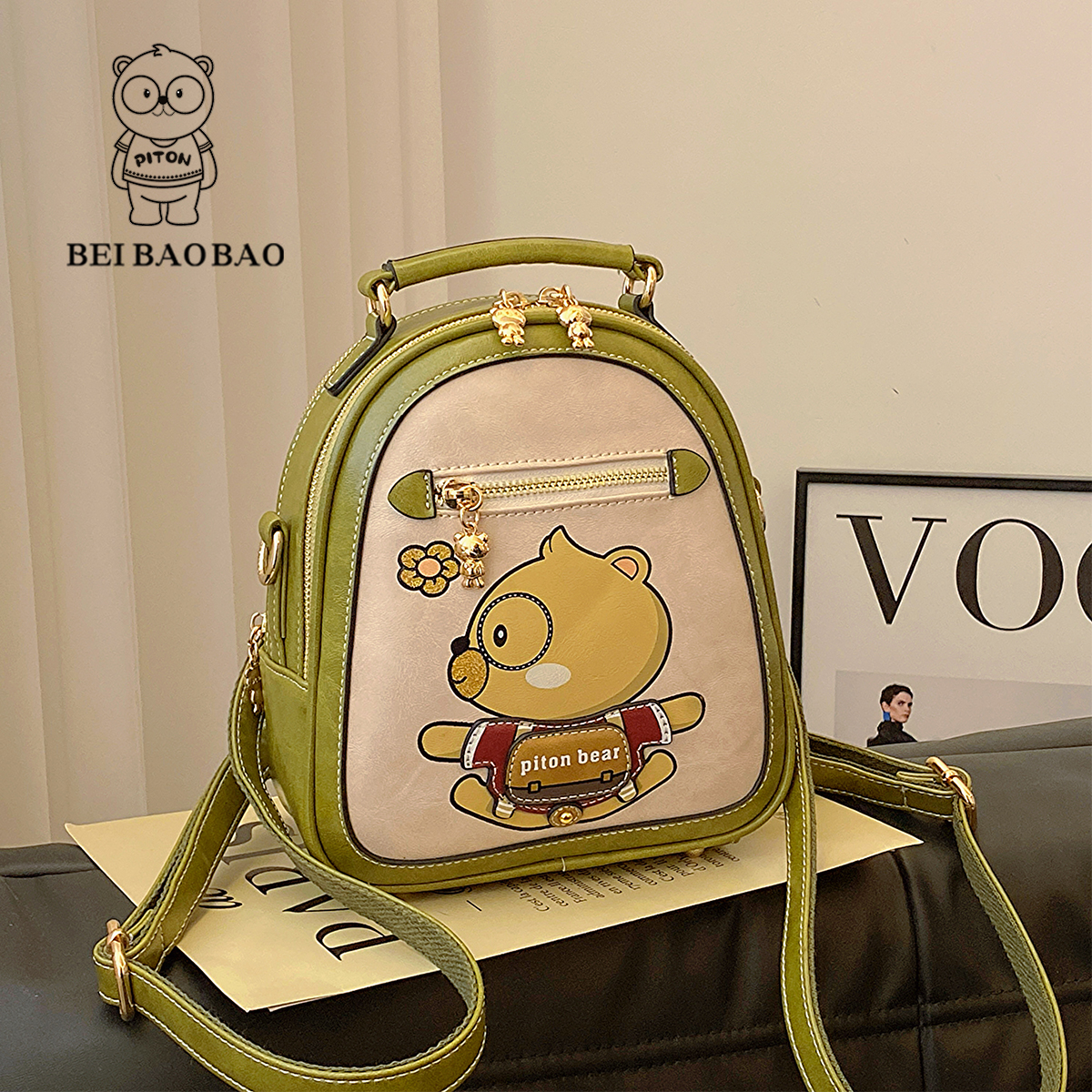 กระเป๋าผู้หญิงสวยๆ กระเป๋าสะพายข้างผู้หญิง กระเป๋าแบรนด์ BEAR BAG กระเป๋าหมีสุดคิ้ว!