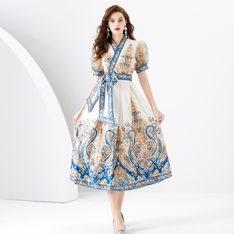 ชุดเดรสยาวสวยๆ ชุดเดรสยาวใส่สบาย ใส่ทำงาน มีขนาดS M L XL 2XL