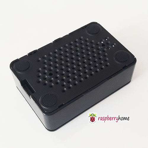 Raspberry Pi 3 Case Cover Shell Enclosure Box สีดำ มีช่องสำหรับสาย GPIO สายกล้อง มีปุ่มกันลื่น