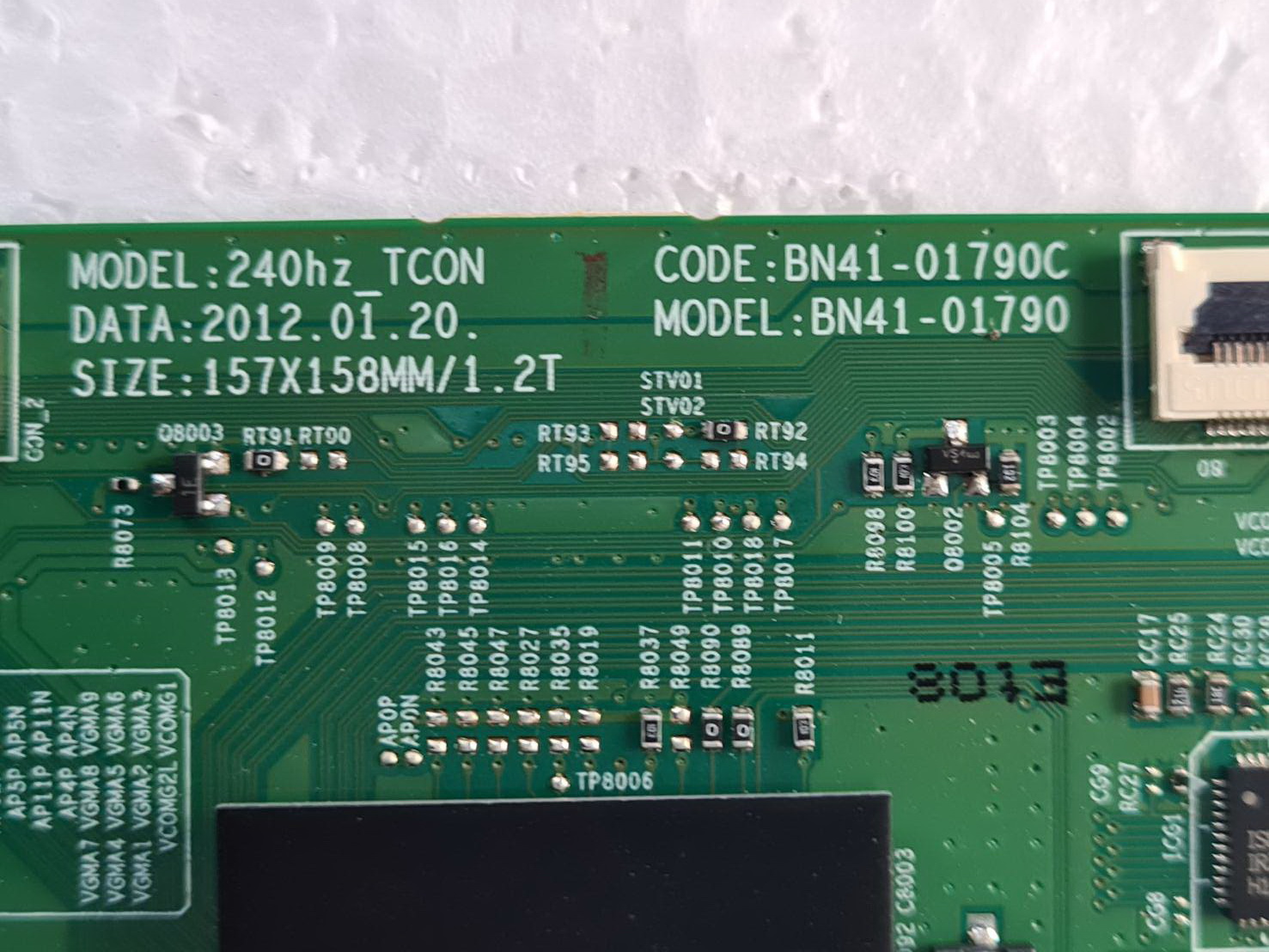 T-CON LED TV SAMSUNG UA55ES7500R BN95-00582C - BN41-01790C พร้อมสายแพเข้าจอ
