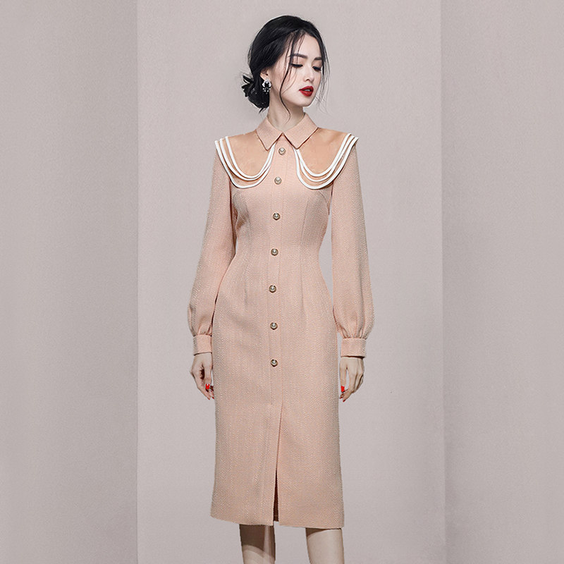 ชุดเดรสยาวสวยๆ สไตล์เกาหลี มีขนาด S M L XL สนใจทักแชท