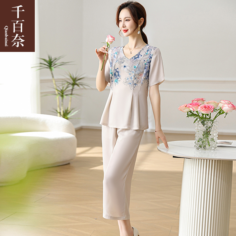 เสื้อผ้าผู้สูงอายุหญิง แฟชั่น เสื้อผ้าผู้หญิงวัย 60 มีขนาด XL-4XL