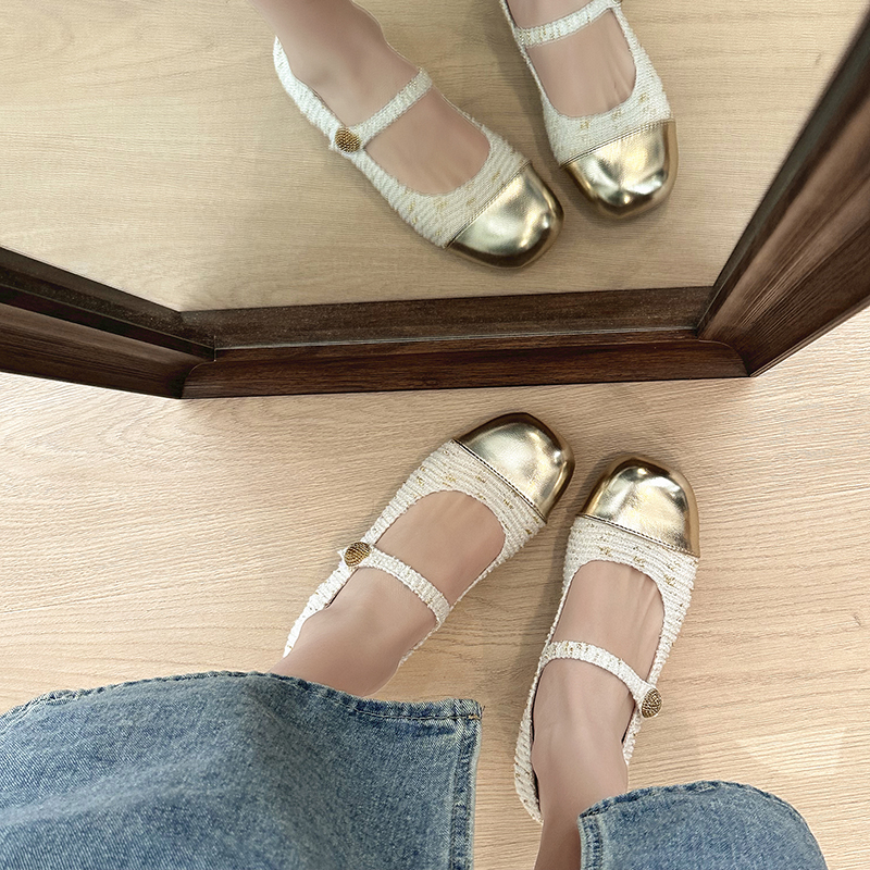 รองเท้าคัทชูผู้หญิงส้นเตี้ย ใส่สบาย มีขนาด35-40