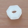 ไนลอนนัท หัวหกเหลี่ยม ขนาด M3 metric size insulation white PA66 nylon plastic hex / hexagon nut