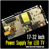 Power Supply For LED TV 17-32" OUT-PUT 12V5A มีชุดไฟขับหลอด DRIVE LED P2 68V