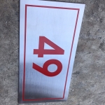 ป้ายแสตนเลสกัดกรด #ป้ายบ้านเลขที่ #ป้ายหมายเลขห้อง