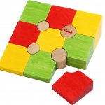 บล๊อคไม้หรรษา ของเล่นเพื่อการศึกษา ของเล่นพัฒนาสมอง จิิ๊กซอว์ไม้