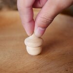 ลูกข่างไม้โอ๊ค เป็นของเล่นวิถีไทย ของล่นไม้สำหรับเด็ก ของเล่นยามว่าง