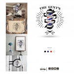 ออกแบบโลโก้ The Gent's Barber Shop ร้านตัดผม
