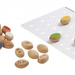 ของเล่นคณิตศาสตร์ เกมส์ไข่ตัวเลขฝึกจำ ของเล่นฝึกการสังเกต ของเล่นไม้