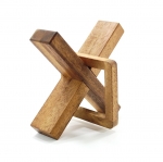 กากบาทล๊อค ของเล่นเสริมเชาน์ปัญญา เกมส์ฝึกไอคิว ของเล่นไม้ฝึกสมอง