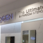 อักษรสแตนเลสแฮร์ไลน์ ยกขอบ - อะคริลิคไฟออกหลัง