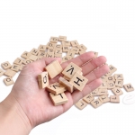 Wooden Scrabble บล๊อคไม้ตัวอักษร ของเล่นพัฒนาสมอง ของเล่นไม้