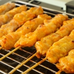 ไก่ย่าง ไก่ปิ้งนมสด สูตรสมุนไพร หนัก 3.4 กิโลกรัม มี 50 ไม้ รสชาติ เข้มข้น อร่อย ขายดี