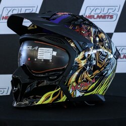 หมวกกันน็อค BILMOLA HELMETS รุ่น SPIKER THE NUMBER OF THE BEAST BLUE