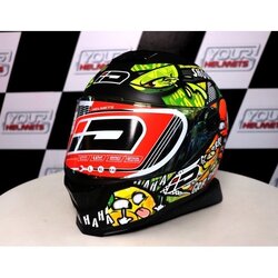 หมวกกันน็อค ID HELMETS รุ่น SPARTAN BT TOM YUM METT BLACK