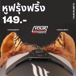 หูฟรุ้งฟริ้ง ไรเดอร์ หูแมวติดหมวกกันน็อค GF1120