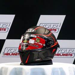 หมวกกันน็อค KYT HELMETS รุ่น R2R PRO CONCEPT MATT BLACK/RED