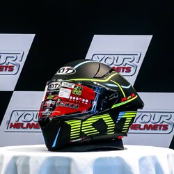 หมวกกันน็อค KYT HELMETS รุ่น R2R PRO CONCEPT MATT BLACK/YELLOW