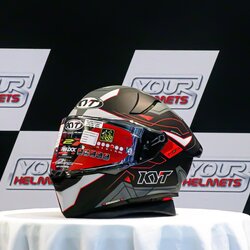 หมวกกันน็อค KYT HELMETS รุ่น R2R PRO LED MATT BLACK/GREY