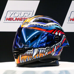 หมวกกันน็อค ID HELMETS รุ่น FRT-PRO TA KHON MATT BLACK/BLUE