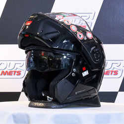 หมวกกันน็อค NOLAN รุ่น N90-3 CLASSIO NERO GLOSSY BLACK (301)