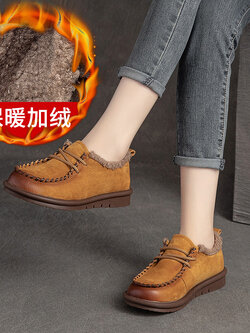 รองเท้าเท้าหนังวินเทจ 35 36 37 38 39 40